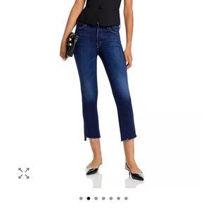 MOTHER insider crop step ankle jeans